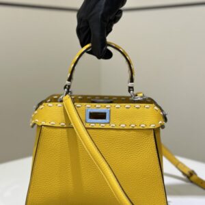 Replica Fendi Peekaboo Yellow - Best Fake Designer Bags