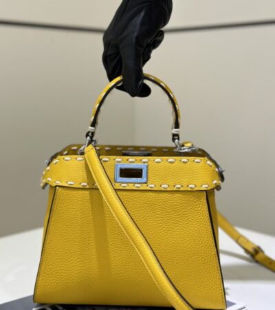 Replica Fendi Peekaboo Yellow - Best Fake Designer Bags