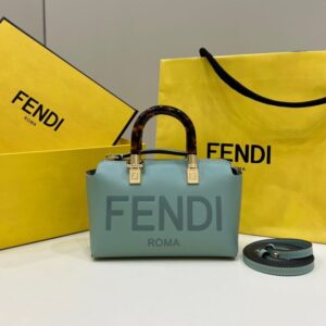 Replica Fendi By The Way Boston Green - Best Fake Designer Bags