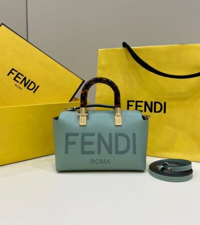 Replica Fendi By The Way Boston Green - Best Fake Designer Bags