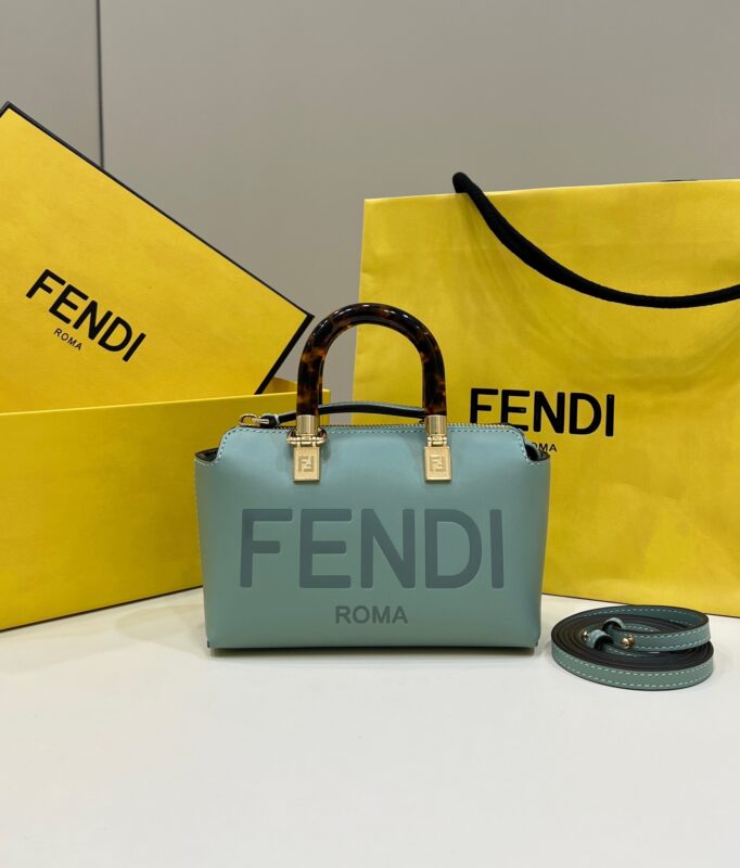 Replica Fendi By The Way Boston Green - Best Fake Designer Bags