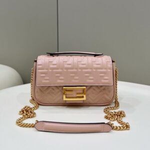 Replica Fendi Baguette  Sliding Chain Pink - Best Fake Designer Bags