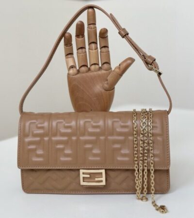 Replica Fendi Baguette Full  Brown - Best Fake Designer Bags