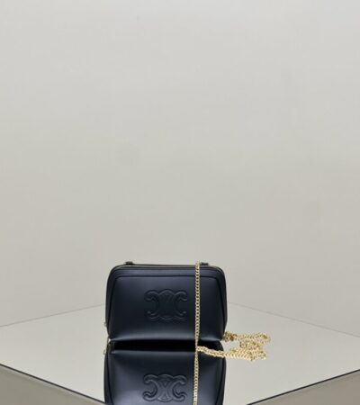 Replica Celine Triomphe Clutch Black - Best Fake Designer Bags