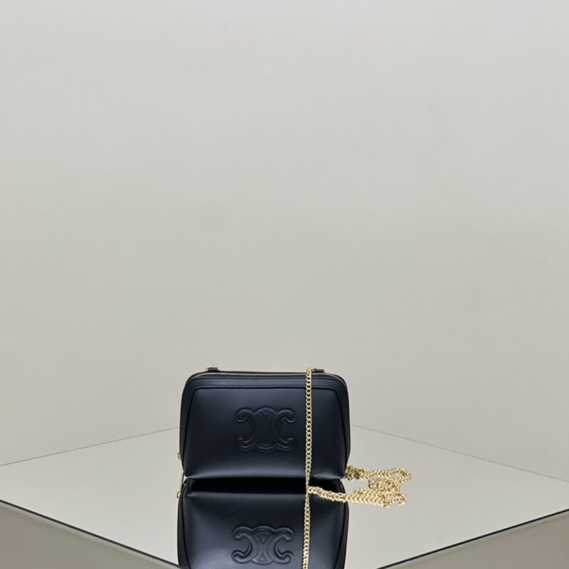 Replica Celine Triomphe Clutch Black - Best Fake Designer Bags