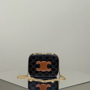 Replica Celine Triomphe Box on Chain - Best Fake Designer Bags