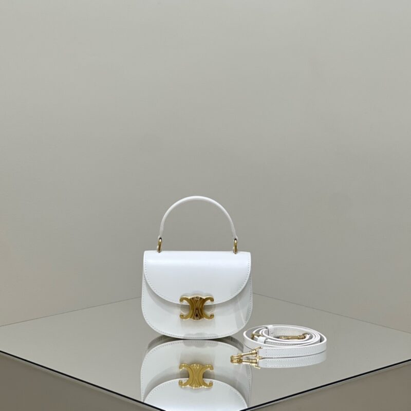 Replica Celine  Mini  Triomphe White - Best Fake Designer Bags
