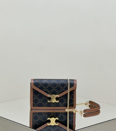 Replica Celine Triomphe Chain WOC - Best Fake Designer Bags