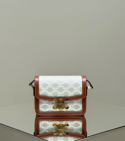 Replica Celine Triomphe Mini White - Best Fake Designer Bags