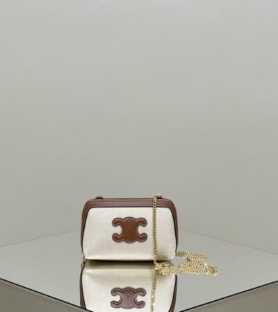 Replica Celine Triomphe Clutch White - Best Fake Designer Bags