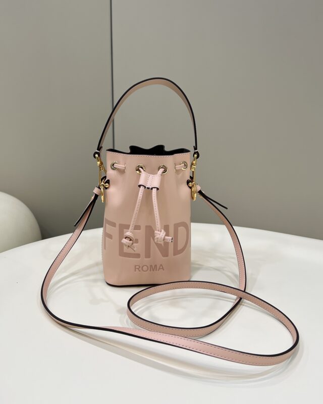 Replica Fendi Tresor Mini Bucket Pink - Best Fake Designer Bags