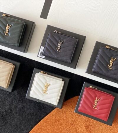 Replica Yves Saint Laurent Zipper Wallet - Best Fake Designer Bags