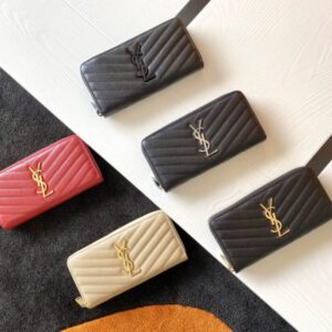 Replica Yves Saint Laurent Long Zippered Wallet - Best Fake Designer Bags