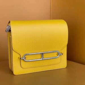 Replica Hermes Sac Roulis Yellow - Best Fake Designer Bags