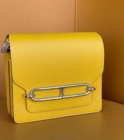Replica Hermes Sac Roulis Yellow - Best Fake Designer Bags