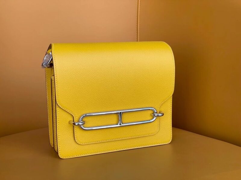Replica Hermes Sac Roulis Yellow - Best Fake Designer Bags