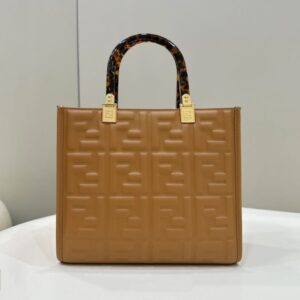 Replica Fendi Small Tote Brown - Best Fake Designer Bags