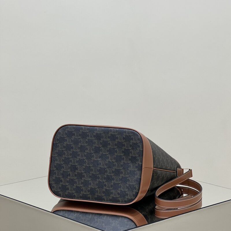 Replica Celine Triomphe Bucket Brown - premium 1:1 fake handbag model