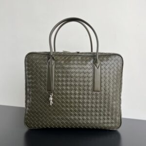 Replica Bottega Veneta Travel Briefcase Dark Green - Best Fake Designer Bags