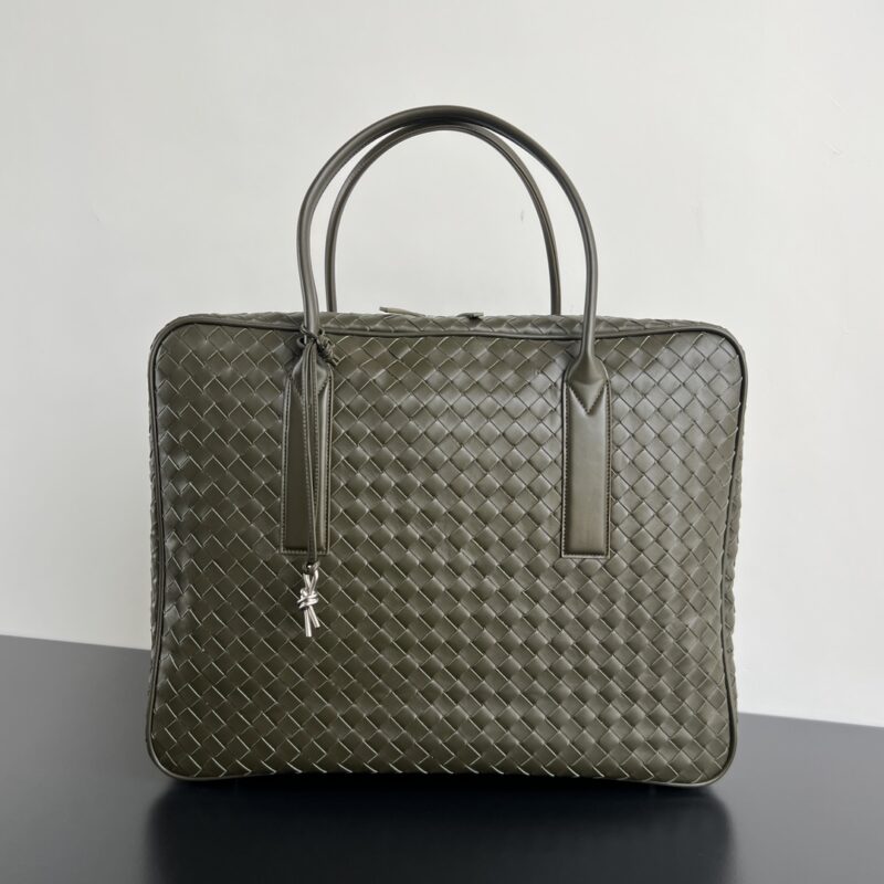 Replica Bottega Veneta Travel Briefcase Dark Green - Best Fake Designer Bags