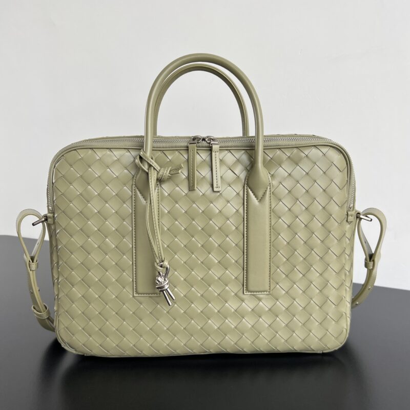 Replica Bottega Veneta Gateway Briefcase Beige - Best Fake Designer Bags