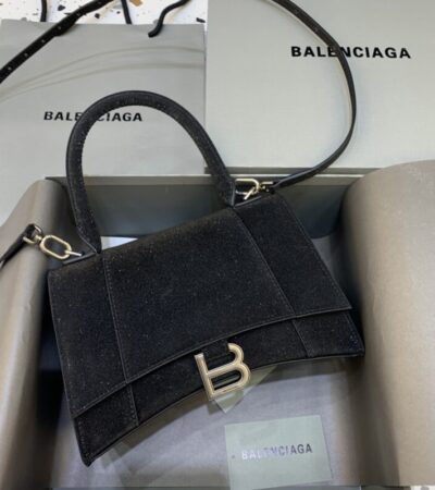 Replica Balenciaga Hourglass  Shine Black - Best Fake Designer Bags