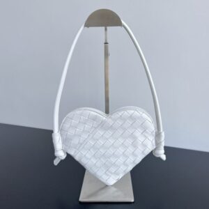 Replica Bottega Veneta Solstice White Heart - Best Fake Designer Bags