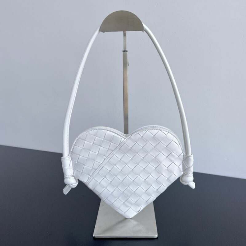 Replica Bottega Veneta Solstice White Heart - Best Fake Designer Bags