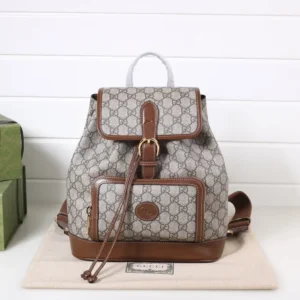 Replica GUCCI BACKPACK WITH INTERLOCKING G - Best Fake Designer Bags