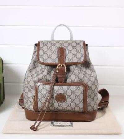 Replica GUCCI BACKPACK WITH INTERLOCKING G - Best Fake Designer Bags