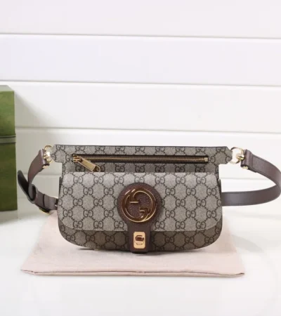 Replica GUCCI GG SUPREME BLONDIE WAIST BAG - Best Fake Designer Bags