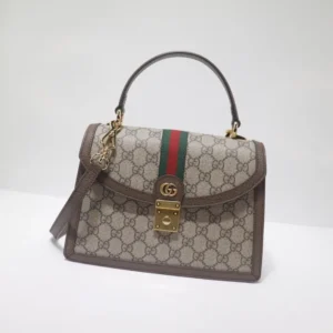 Replica GUCCI OPHIDIA SMALL TOP HANDLE BAG WITH WEB - Best Fake Designer Bags