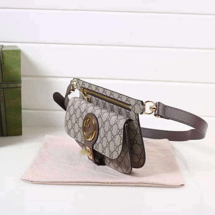 Replica GUCCI GG SUPREME BLONDIE WAIST BAG - elite superclone designer purse