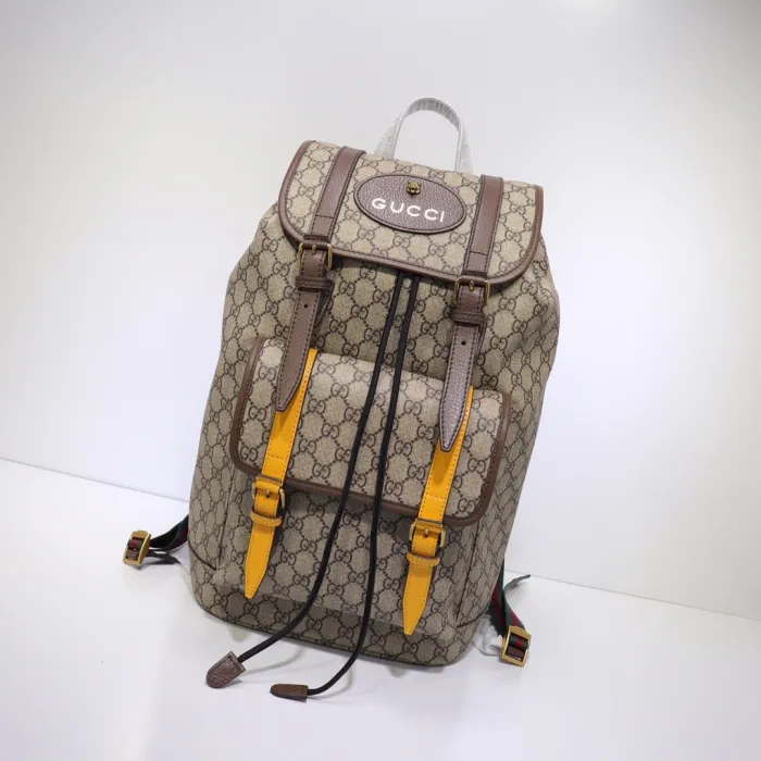 Replica GUCCI GG Supreme Leather Backpack - Best Fake Designer Bags