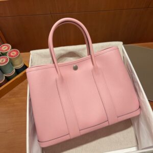Replica Hermes Garden Party 30cm Rose - Best Fake Designer Bags