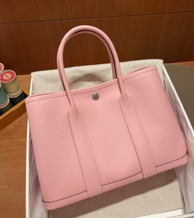 Replica Hermes Garden Party 30cm Rose - Best Fake Designer Bags