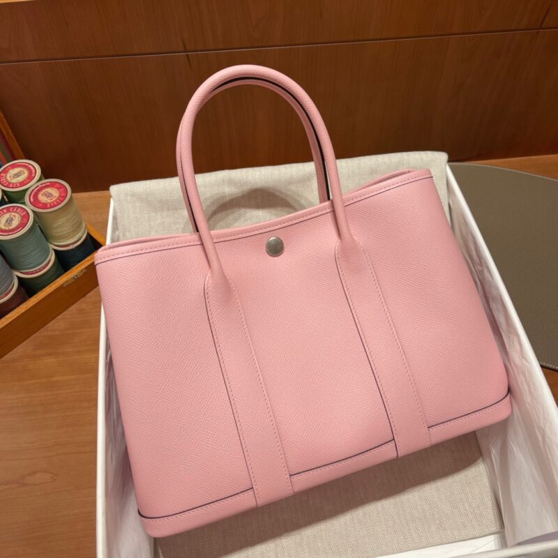 Replica Hermes Garden Party 30cm Rose - Best Fake Designer Bags