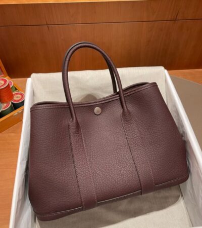 Replica Hermes Garden Party 30cm Saddle Red - Best Fake Designer Bags