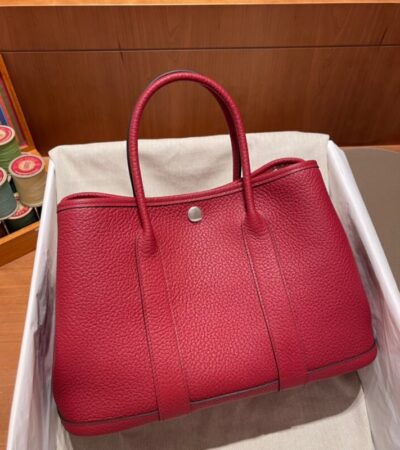 Replica Hermes Garden Party 30cm Rouge Casaque - Best Fake Designer Bags