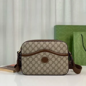 Replica GUCCI MESSENGER BAG WITH INTERLOCKING G - Best Fake Designer Bags