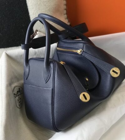 Replica Hermes Lindy Sapphire Blue - Best Fake Designer Bags