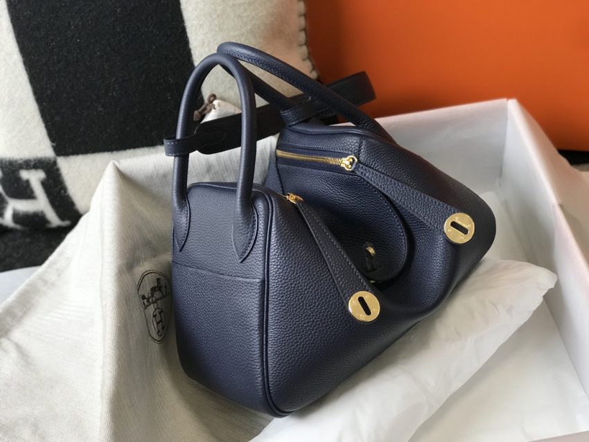 Replica Hermes Lindy Sapphire Blue - Best Fake Designer Bags