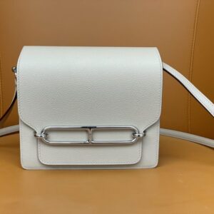 Replica Hermes Sac Roulis White - Best Fake Designer Bags