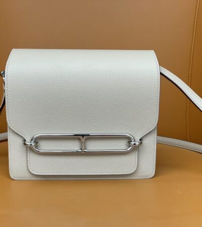 Replica Hermes Sac Roulis White - Best Fake Designer Bags