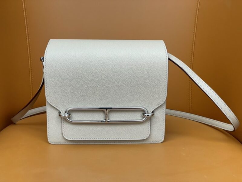 Replica Hermes Sac Roulis White - Best Fake Designer Bags