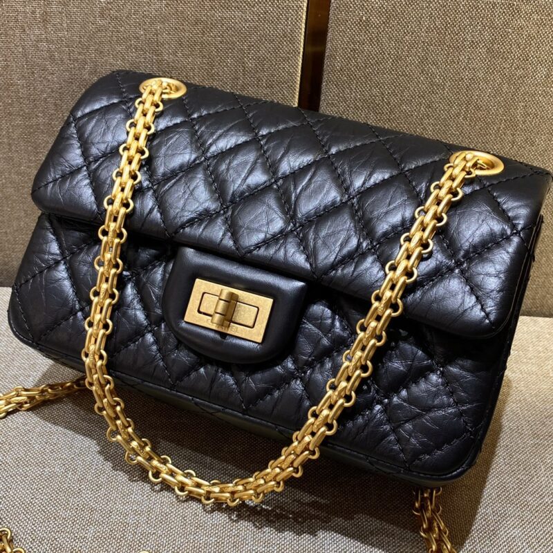 Replica CHANEL 2.55 Mini Bag Black - Best Fake Designer Bags