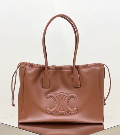 Replica Celine Cubas Tote Brown - Best Fake Designer Bags