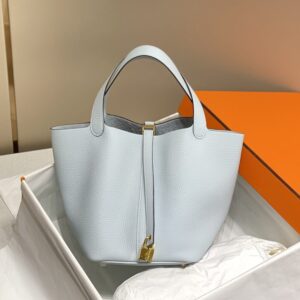 Replica Hermes Picotin Lock Holy Grail Blue - Best Fake Designer Bags