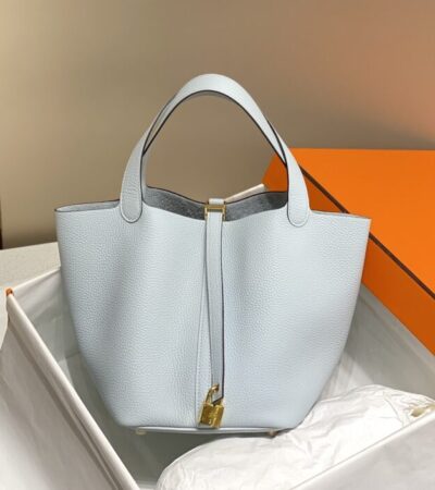 Replica Hermes Picotin Lock Holy Grail Blue - Best Fake Designer Bags