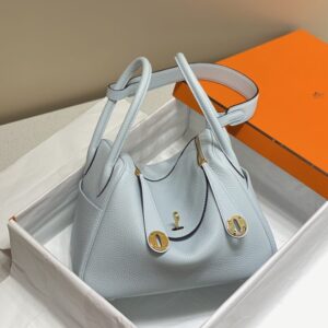 Replica Hermes Lindy Grail Blue - Best Fake Designer Bags